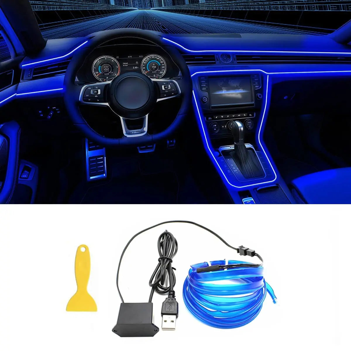 Ruban LED d'ambiance voiture